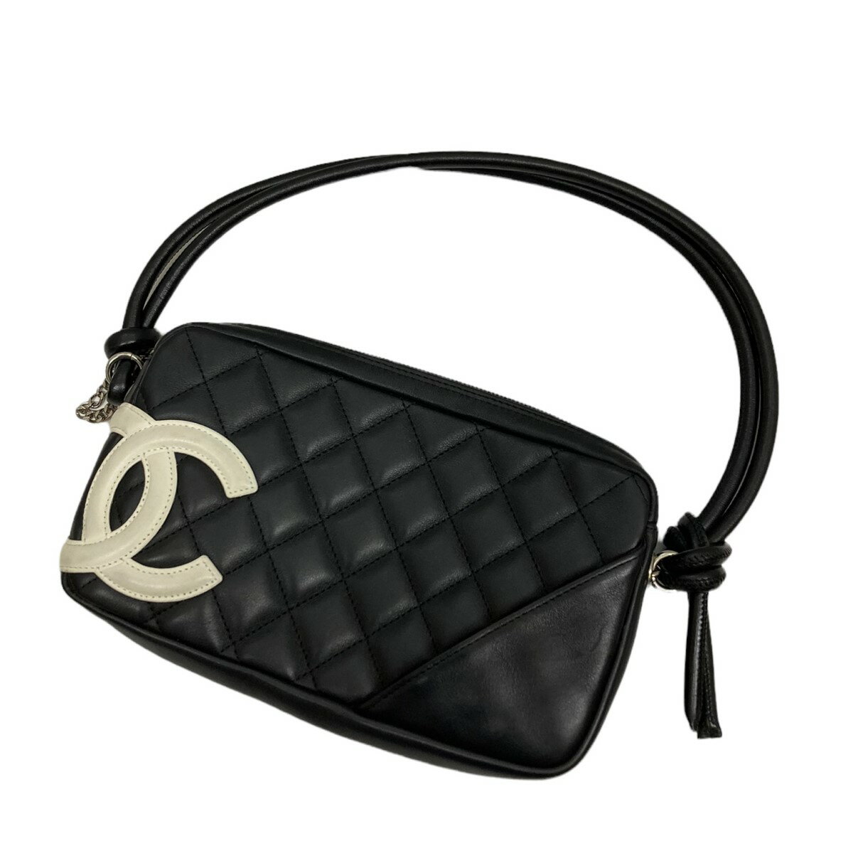 【中古】CHANEL　カンボンラインココマークワンショルダーバッグ／アクセサリーポーチ ブラック サイズ：- 【240722】（シャネル）