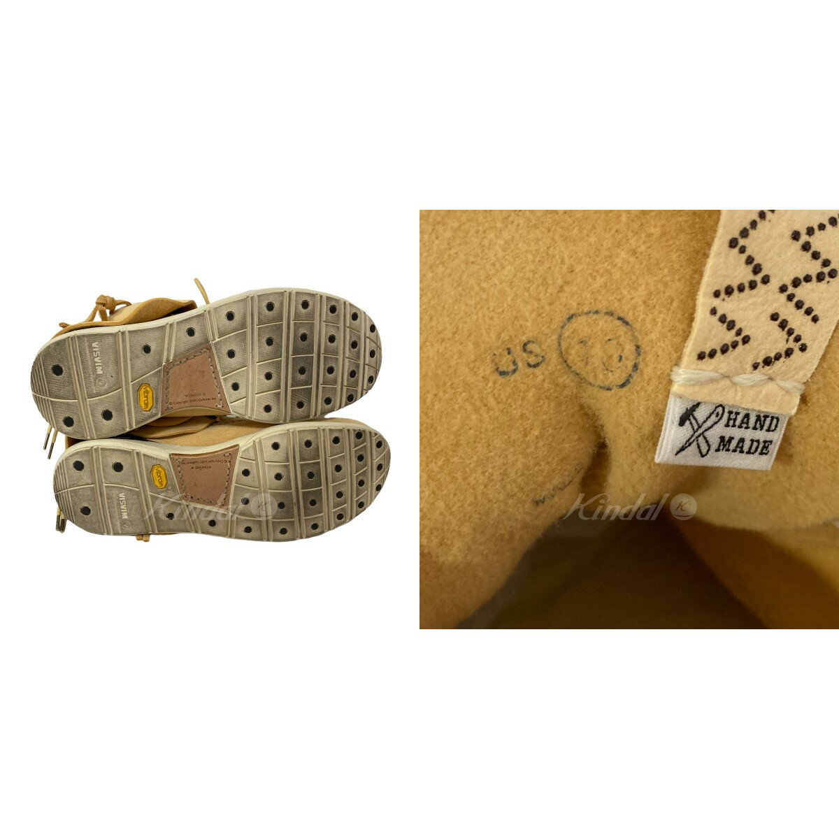 【中古】VISVIM　Lhamo-Folk Beaded Suede Boots スウェードアンクルブーツ ベージュ サイズ：US 10（約28cm） 【010822】（ビズビム）