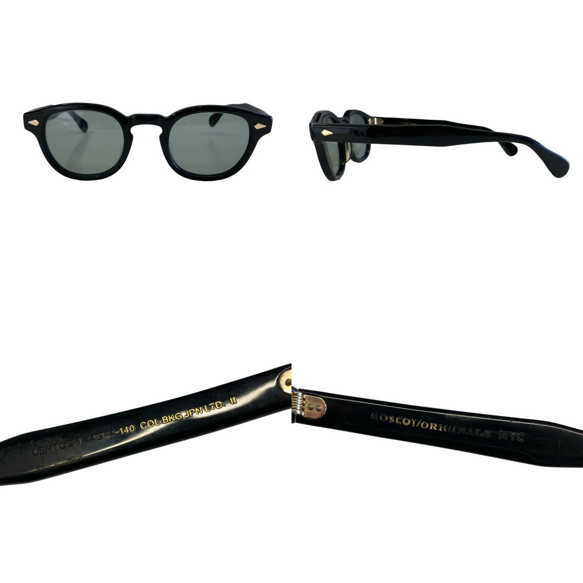 【中古】MOSCOT　LEMTOSH　サングラス ブラック 【180822】（モスコット）