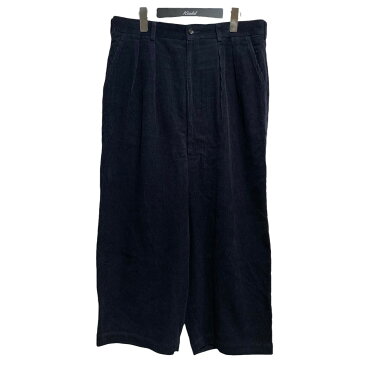 【中古】COMME des GARCONS HOMME　19AW コーデュロイ サルエルパンツ ネイビー サイズ：M 【190822】（コムデギャルソンオム）