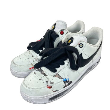 【中古】NIKE　AIR FORCE 1 07／PARA-NOISE スニーカー DD3223-100 ホワイト×ブラック サイズ：30cm 【200822】（ナイキ）