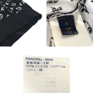 【中古】LOUIS VUITTON 2020AW グラデーションモノグラムニット ブラック サイズ:L 【200822】(ルイヴィトン)