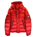 【中古】MONCLER　BASILE　ダウンジャケット レッド サイズ：3 【250822】（モンク ...