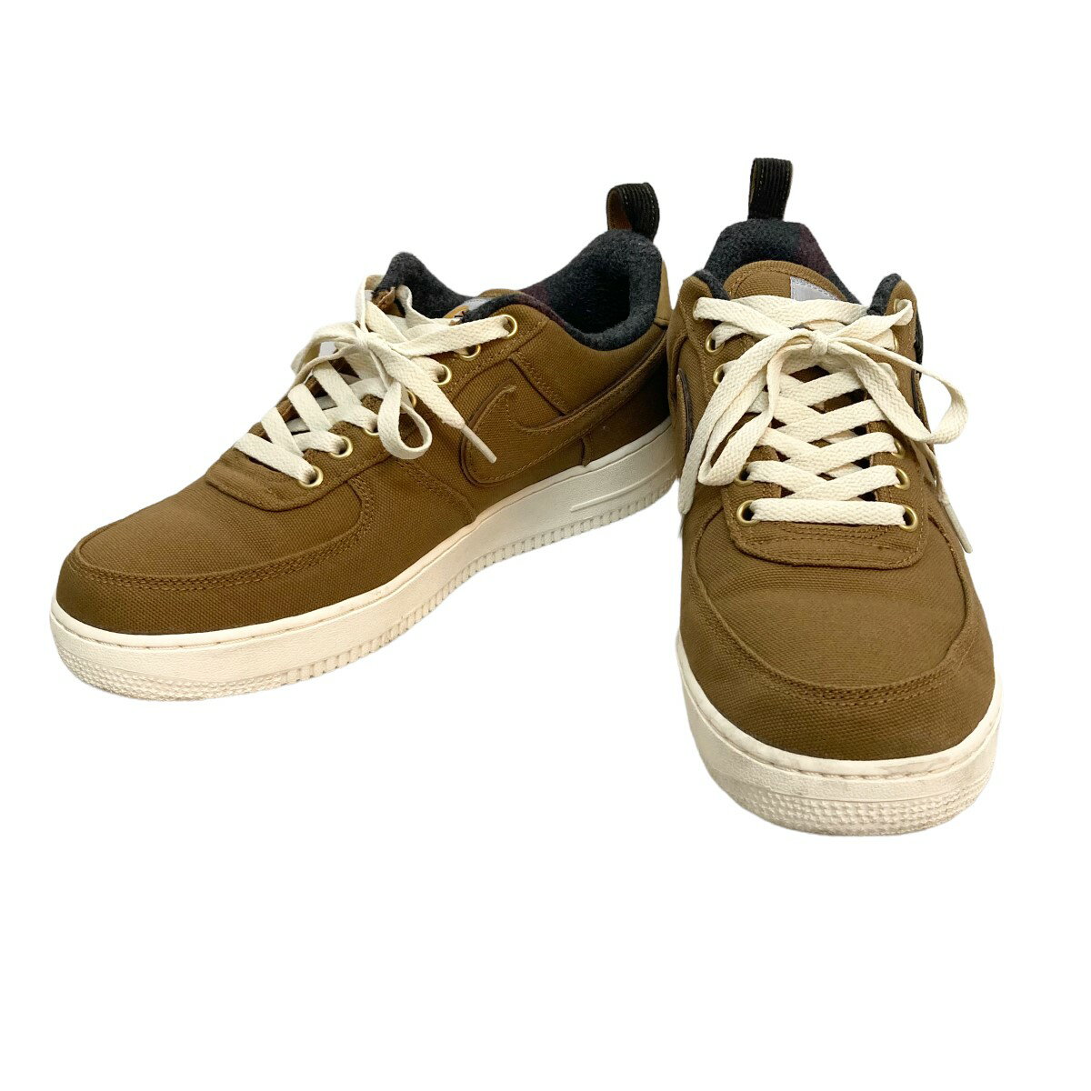 【中古】NIKE　AIR FORCE 1 07 PRM WIP ×Carhartt ブラウン サイズ：28cm 【300822】（ナイキ）