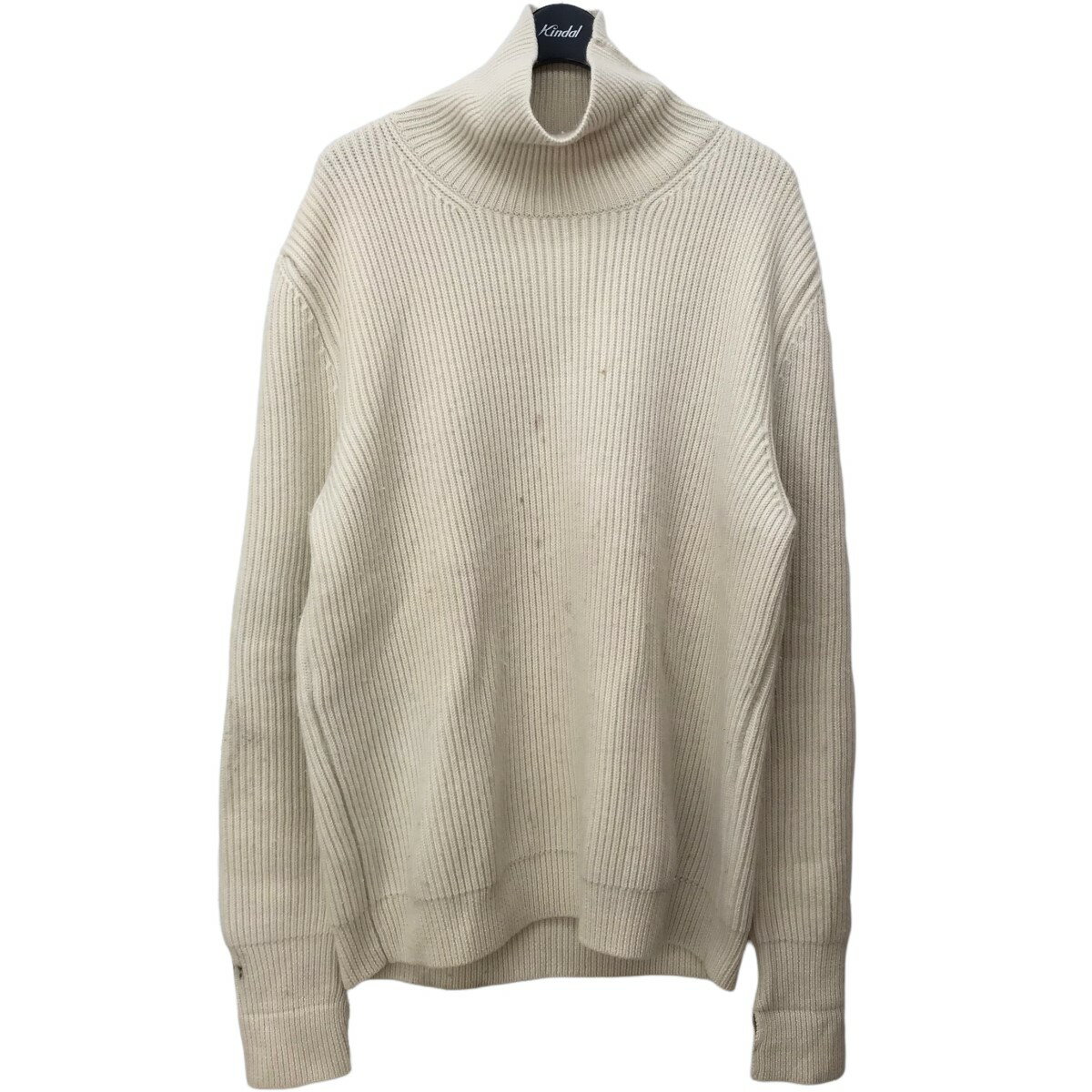 【中古】Maison Martin Margiela14　18AW リブタートルネックニットセーター オフホワイト サイズ：S 【290822】（メゾンマルタンマルジェラ14）