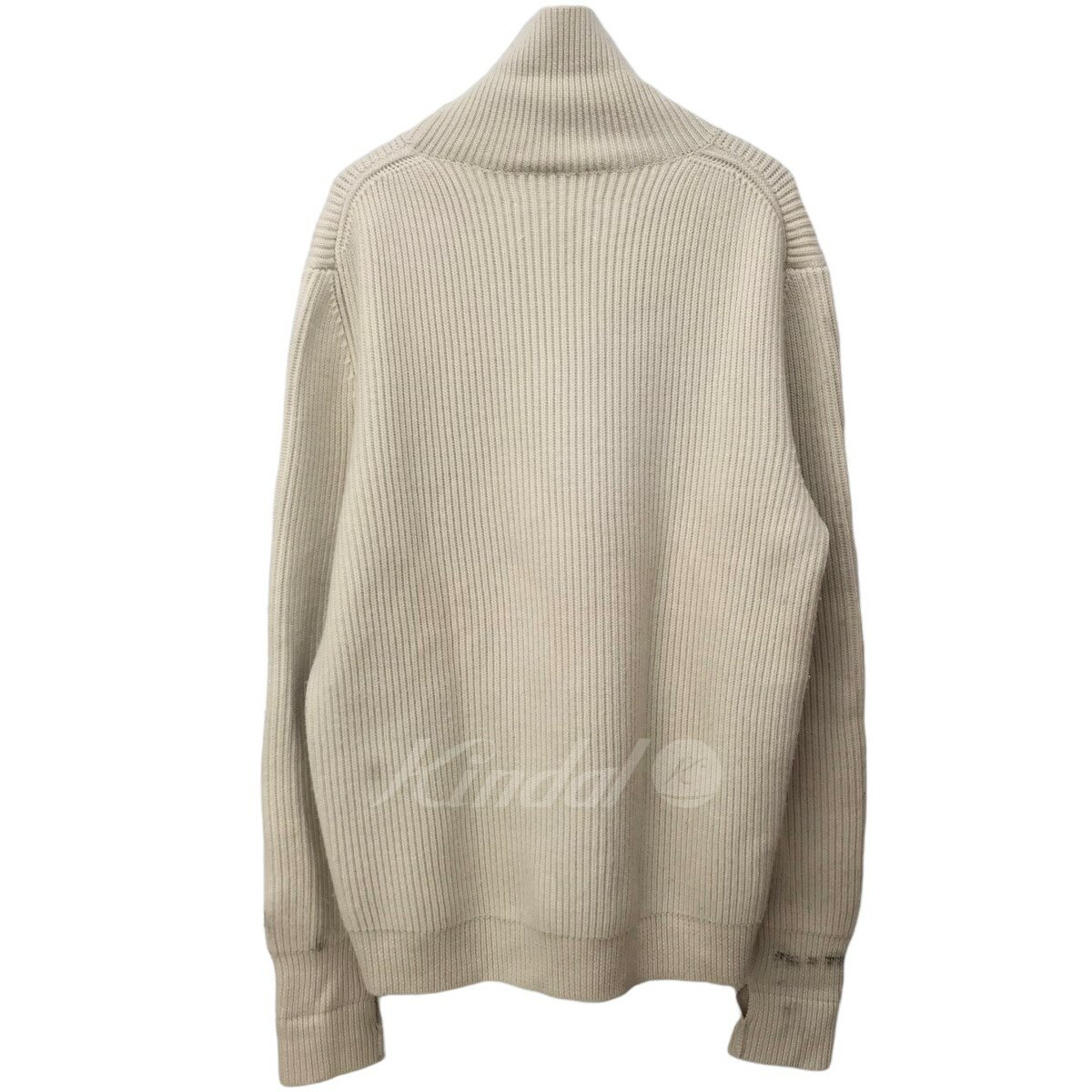 【中古】Maison Martin Margiela14　18AW リブタートルネックニットセーター オフホワイト サイズ：S 【290822】（メゾンマルタンマルジェラ14）