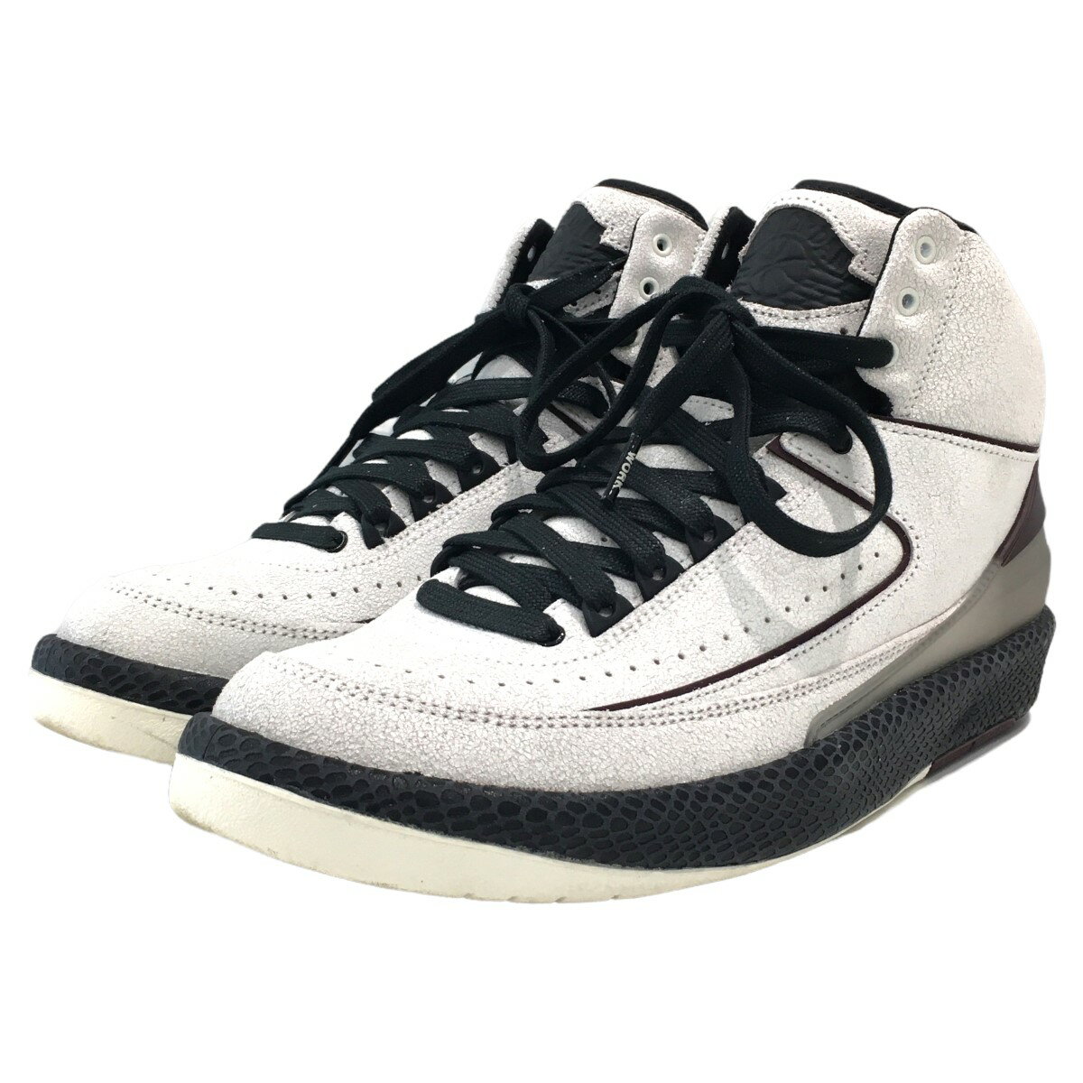 【中古】NIKE × A Ma Maniere　「AIR JORDAN 2 RETRO SP」ハイカットスニーカー セイル×ブラック×バーガンディークラッシュ サイズ：27．5cm 【310822】（ナイキ ア マ マニエール）