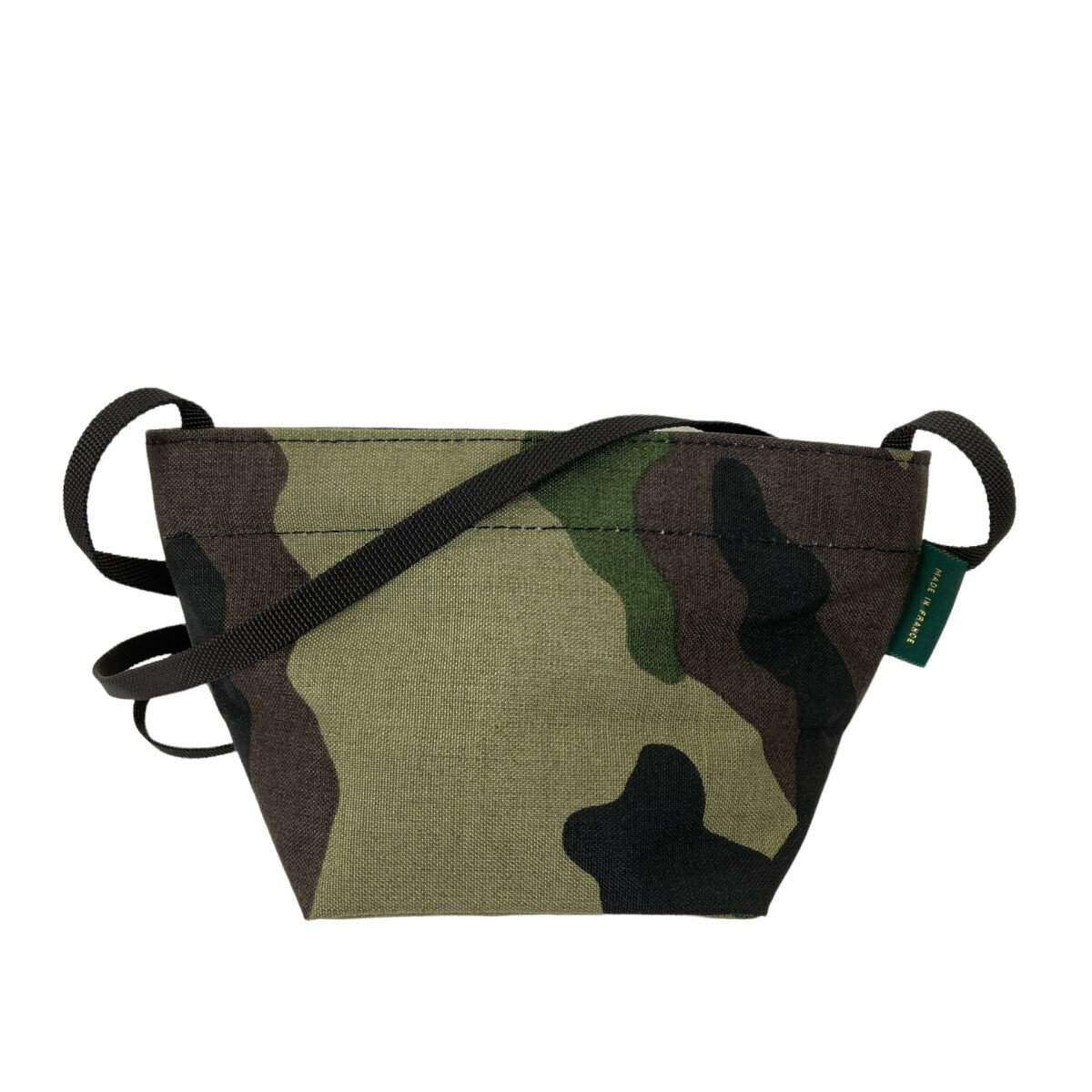 【中古】Herve Chapelier　Mini tote Camouflage 舟形ミニショルダーバッグ 1927W オリーブ サイズ：- 【020922】（エルベシャプリエ）