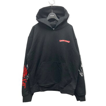 【中古】CHROME HEARTS×MATTY BOY　22SS 「Stay Fast Hoodie」 プルオーバーパーカー ブラック サイズ：M 【060922】（クロムハーツ マッティボーイ）