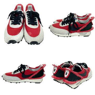 【中古】NIKE×UNDER COVER WMNS DAYBREAK スニーカー CJ3295-600 レッド×ホワイト サイズ:25cm 【210922】(ナイキ×アンダーカバー)
