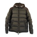 【中古】MONCLER　CHEVALIER　ダウンジャケット ブラック×ブラウン サイズ：0 【03 ...