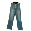 【中古】AMIRIGLITTER TRACK STRAIGHT JEAN インディゴ サイズ：25【価格見直し】