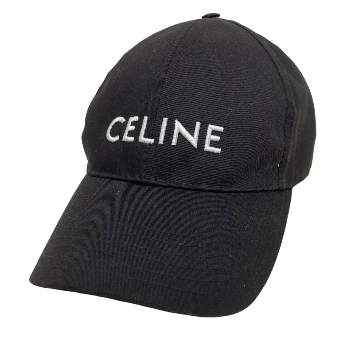 【中古】CELINE　「CELINE ベースボールキャップ」ロゴベースボールキャップ ブラック サイズ：L 【241122】（セリーヌ）のサムネイル