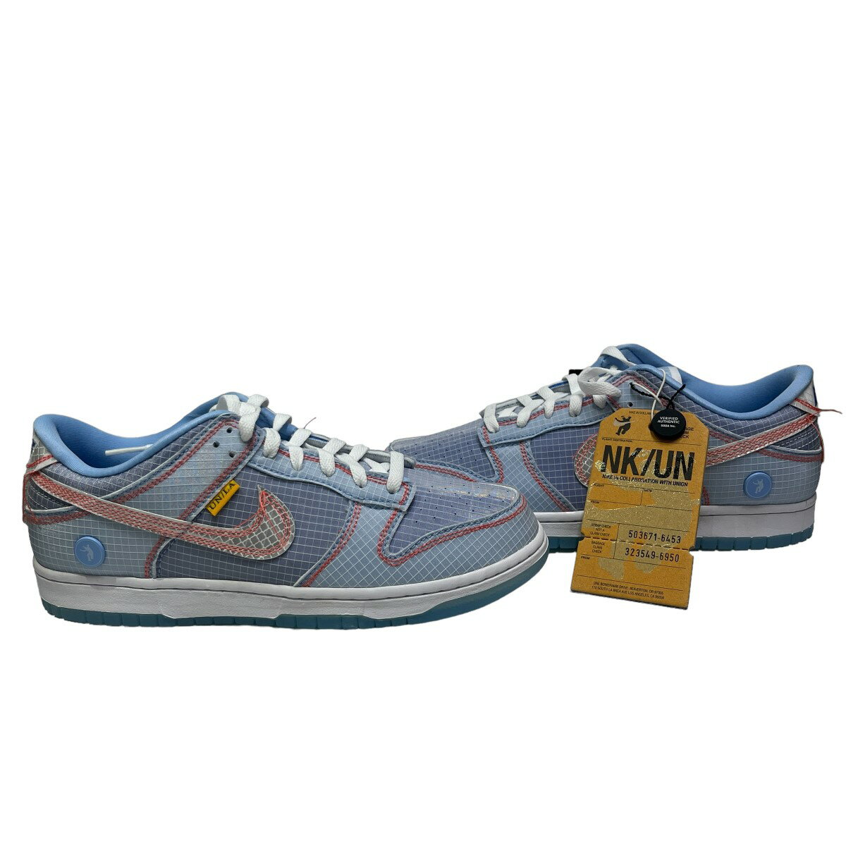 【中古】NIKE×UNION DUNK LOW PASSPORT PACK Argonlスニーカー ハイパーロイヤル サイズ：27．5cm【価格見直し】