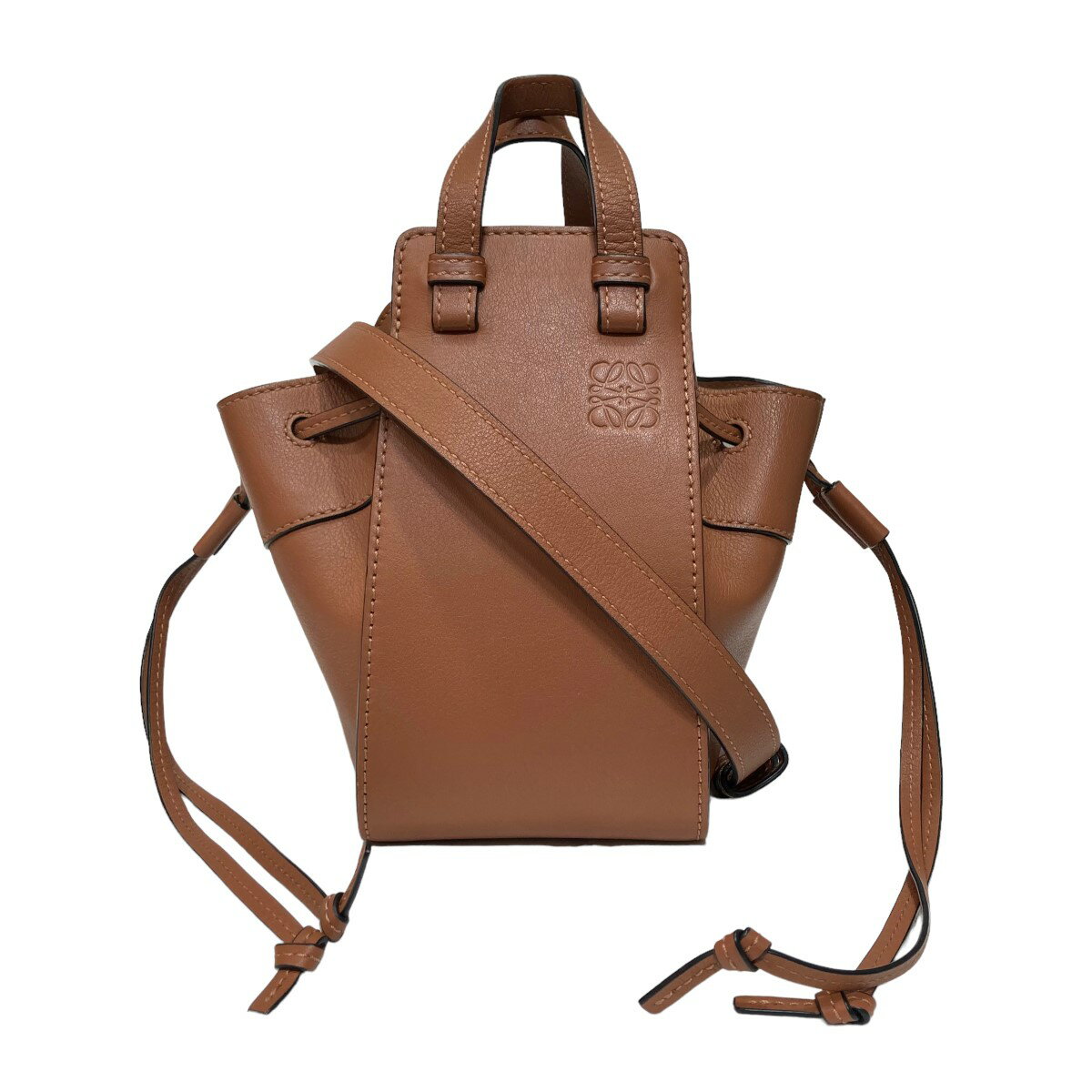 【中古】LOEWE「ハンモックミニ」 ショルダーバッグ ブラウン【価格見直し】のサムネイル