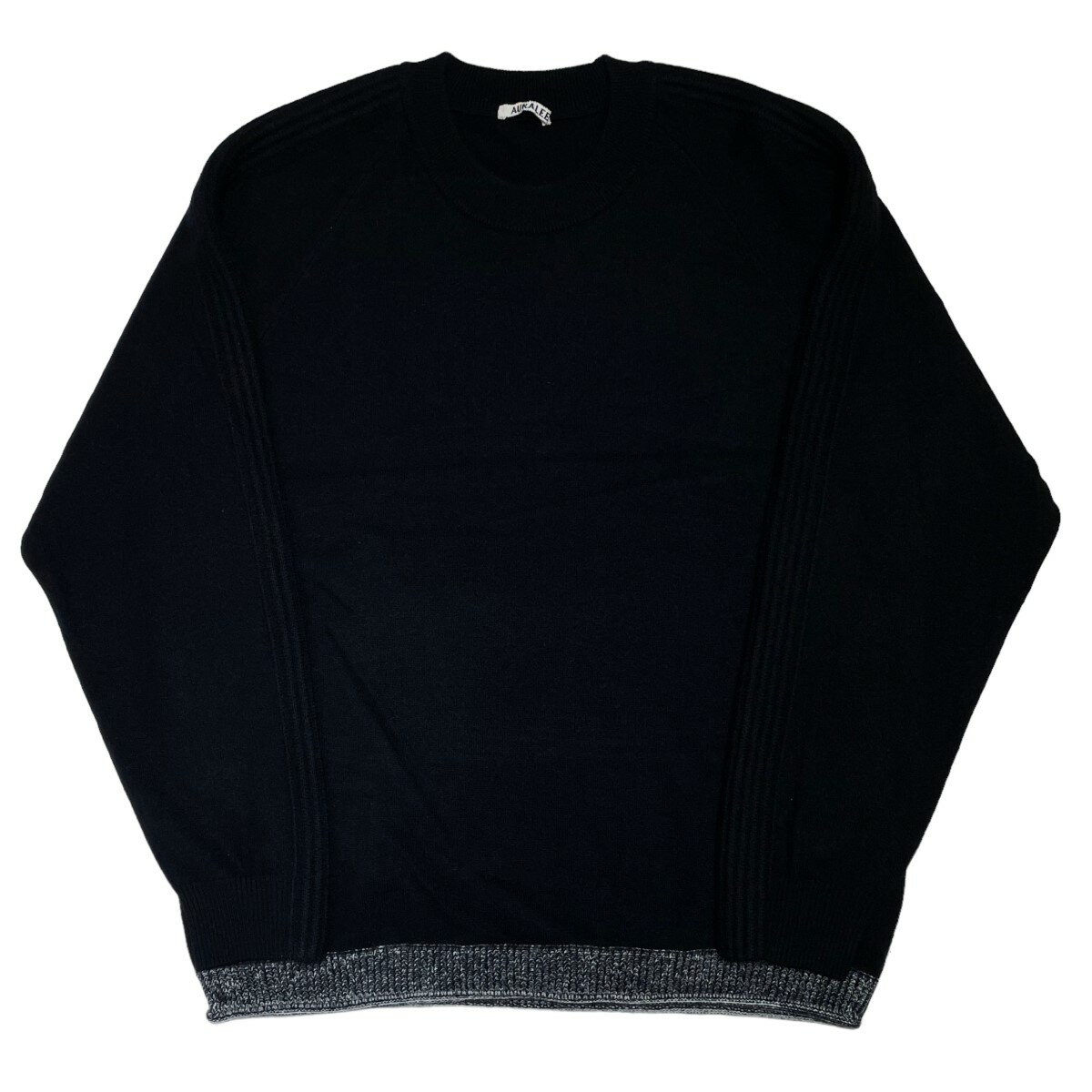 【中古】AURALEE×TOKION　BABY CASHMERE KNIT　カシミヤニット ブラック サイズ：5【価格見直し】