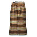 【中古】mame kurogouchi2020AW「Ethnic Pattern Jacquard Trapeze Skirt」スカート ブラウン サイズ：2【価格見直し】 その1