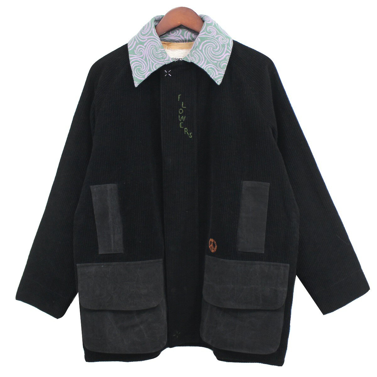 【中古】story mfg．21AW Gentle Jacket ジェントルジャケット コーデュロイ ジャケット ブラック サイズ：S【価格見直し】