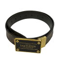 【中古】LOUIS VUITTON　サンチュール・アンヴァントゥール35MM ダミエ柄ベルト ブラウン サイズ：85／34 【180223】（ルイヴィトン）