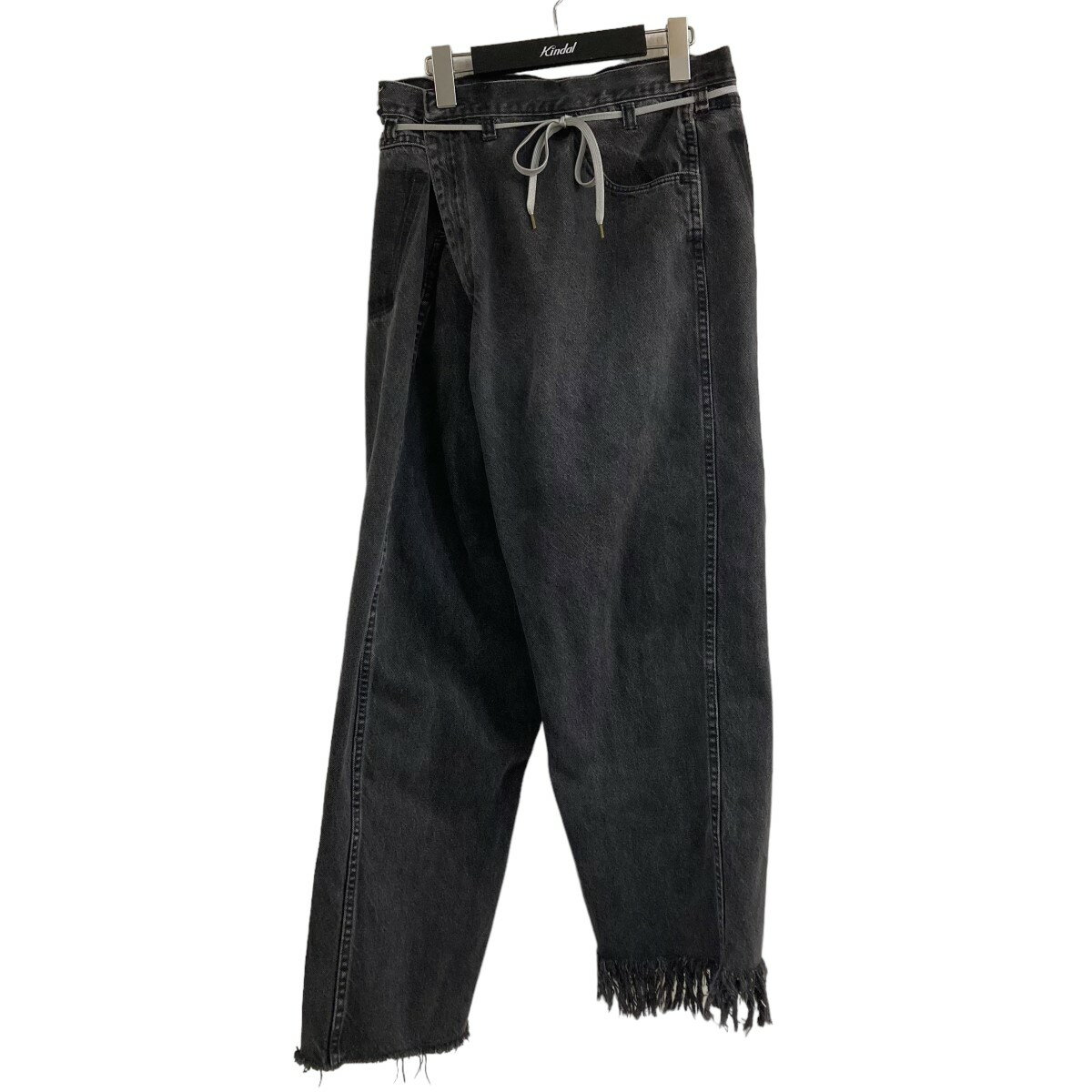 【中古】MAISON EUREKA「VINTAGE REWORK BIGGY PANTS」デニムパンツ ブラック サイズ：S【価格見直し】のサムネイル
