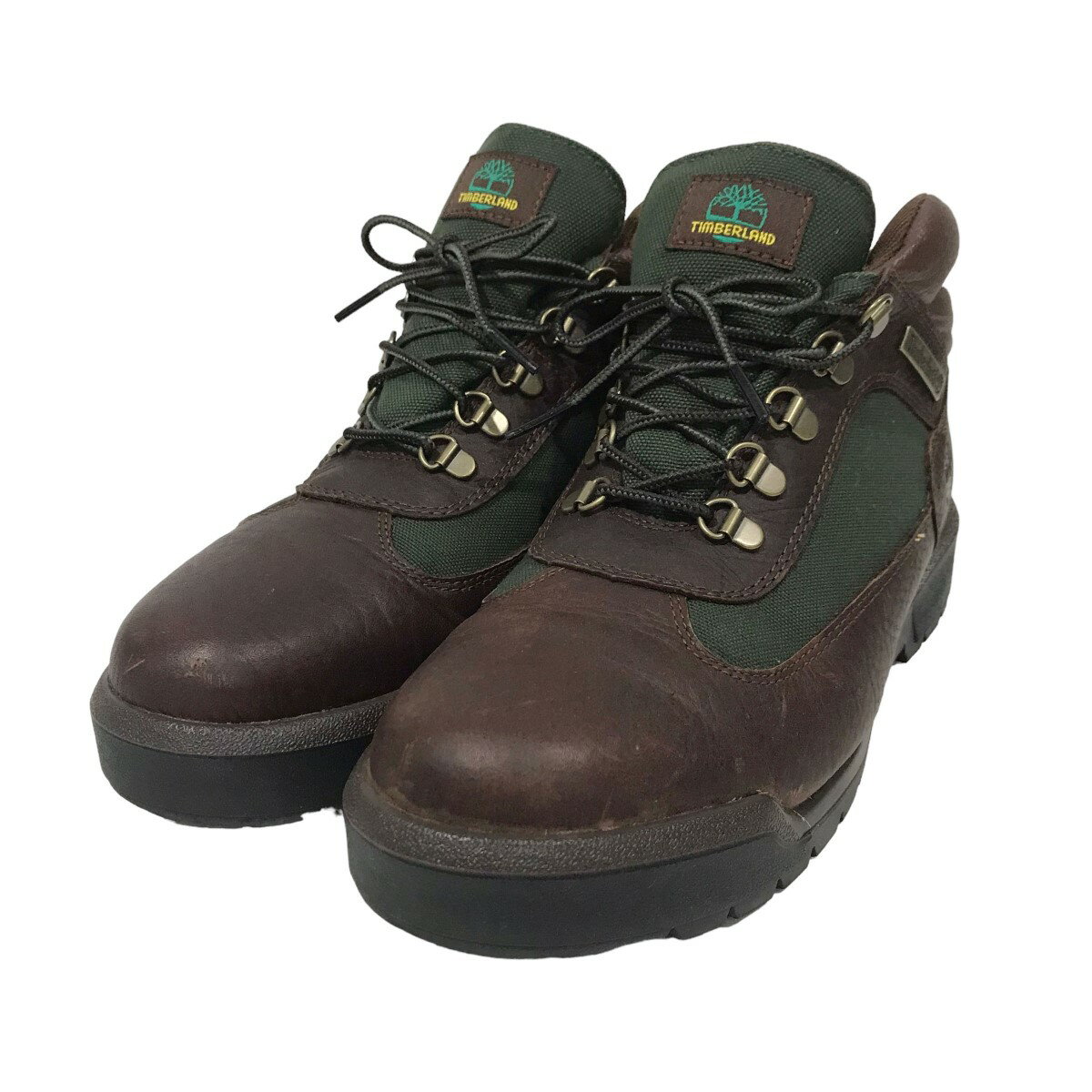 【中古】TIMBERLAND　× BEAMS フィールドブーツ FIELD BOOTS ブラウン・グリーン サイズ：US8．5(26．5cm） 【110423】（ティンバーランド）