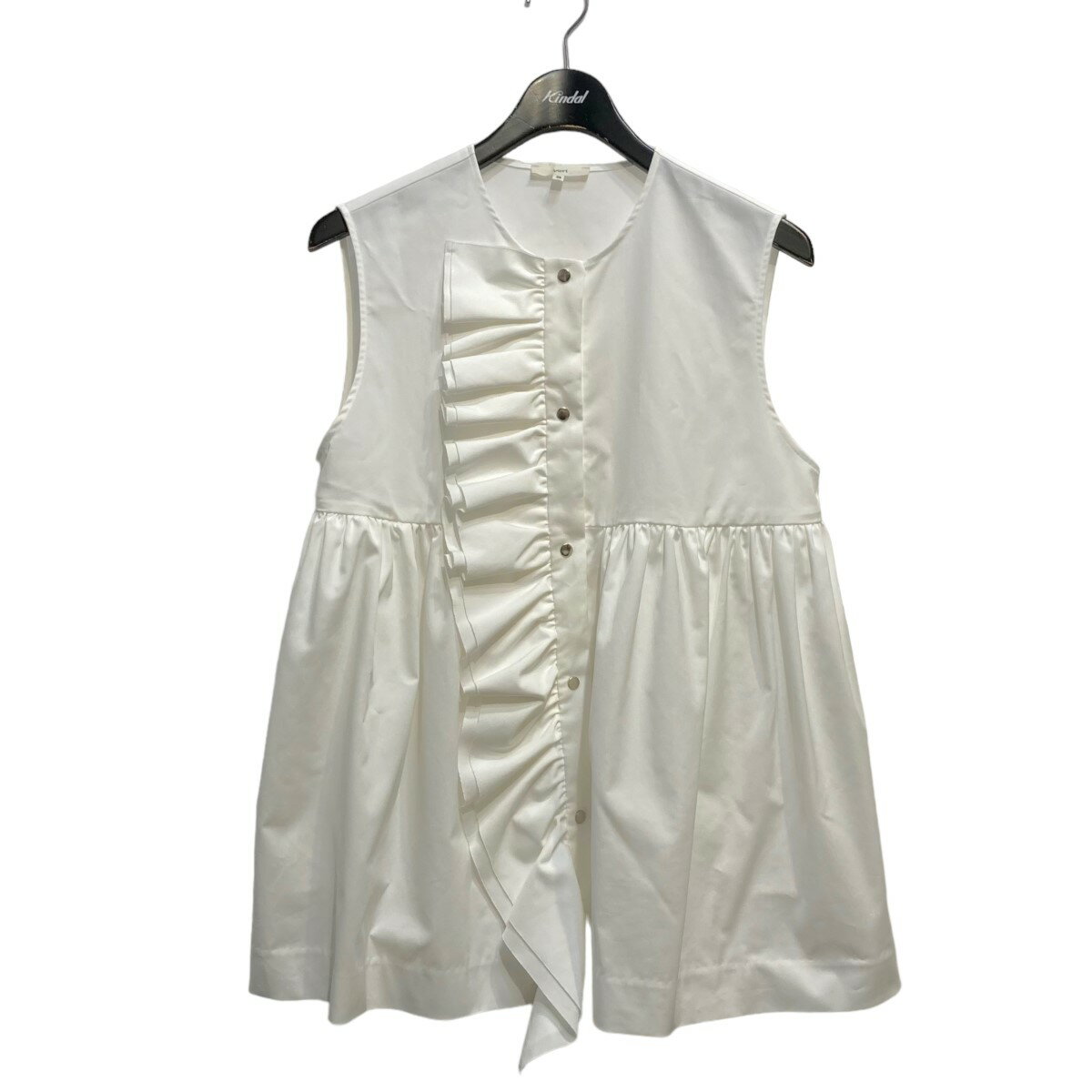 【中古】YORI　ダブルフリルジレ ホワイト サイズ：38 【200423】（ヨリ）のサムネイル