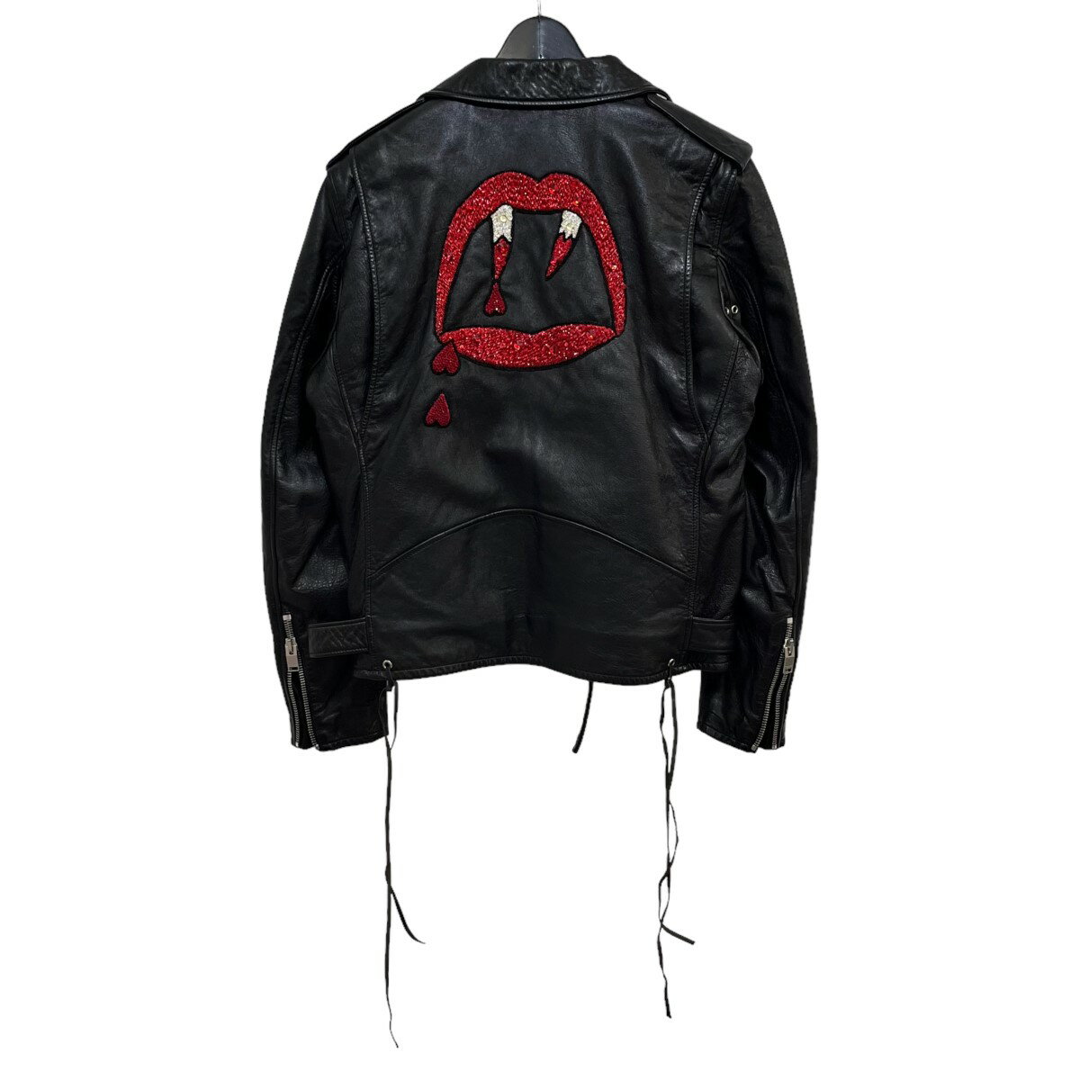 【中古】SAINT LAURENT PARISブラッドラスターヴァンパイア L17 ライダースジャケット ブラック サイズ：52【価格見直し】