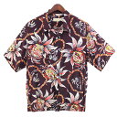 【中古】BUTCHER PRODUCTS1ST HAWAIIAN SHIRT 初期 ファースト ハワイアンシャツ アロハシャツ ブラウン サイズ：14 1／2-S-15【価格見直し】