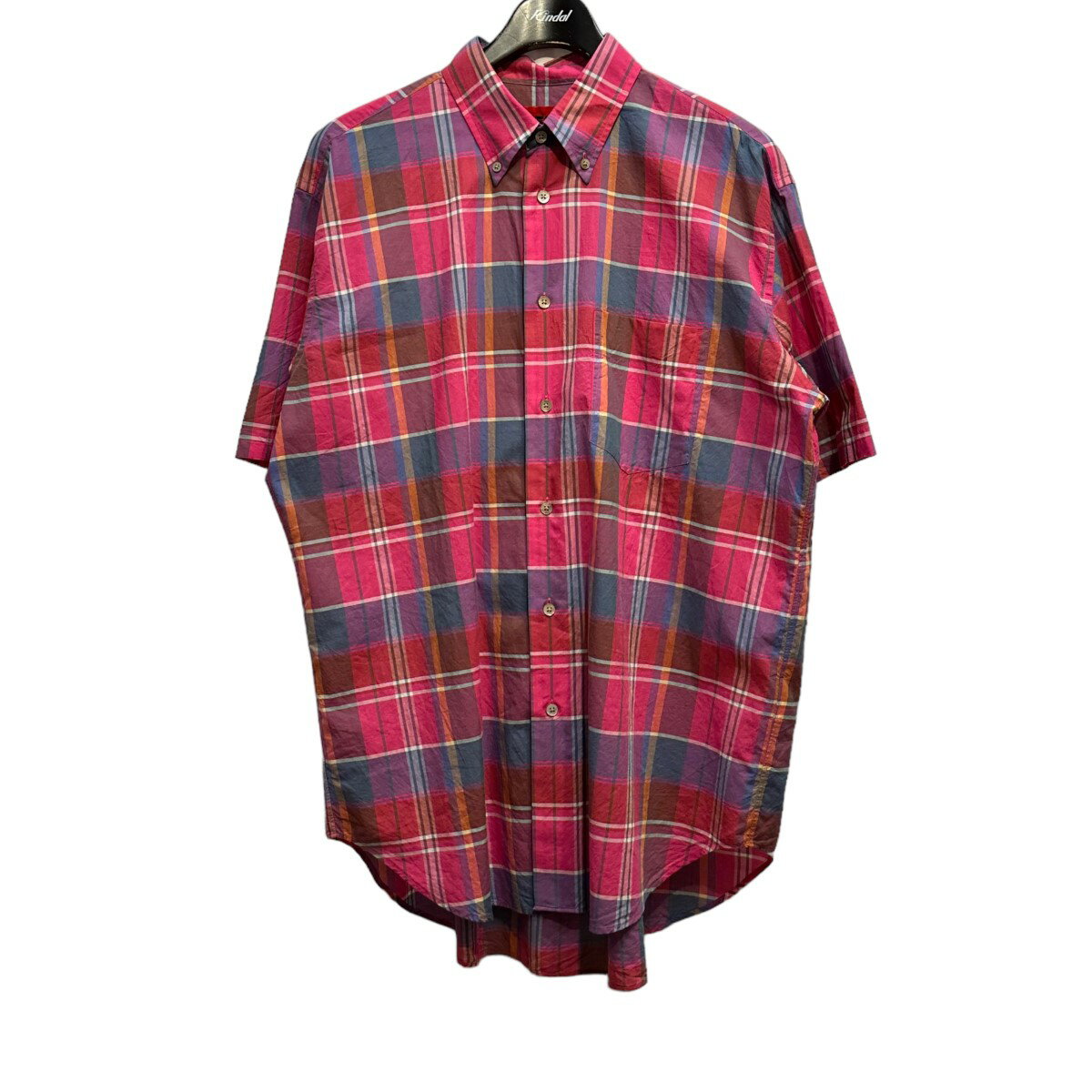   5525gallery@22SS MADRAS SHORT SLEEVE Vc BYʒ bh TCYFS M  090523  5525M[ 