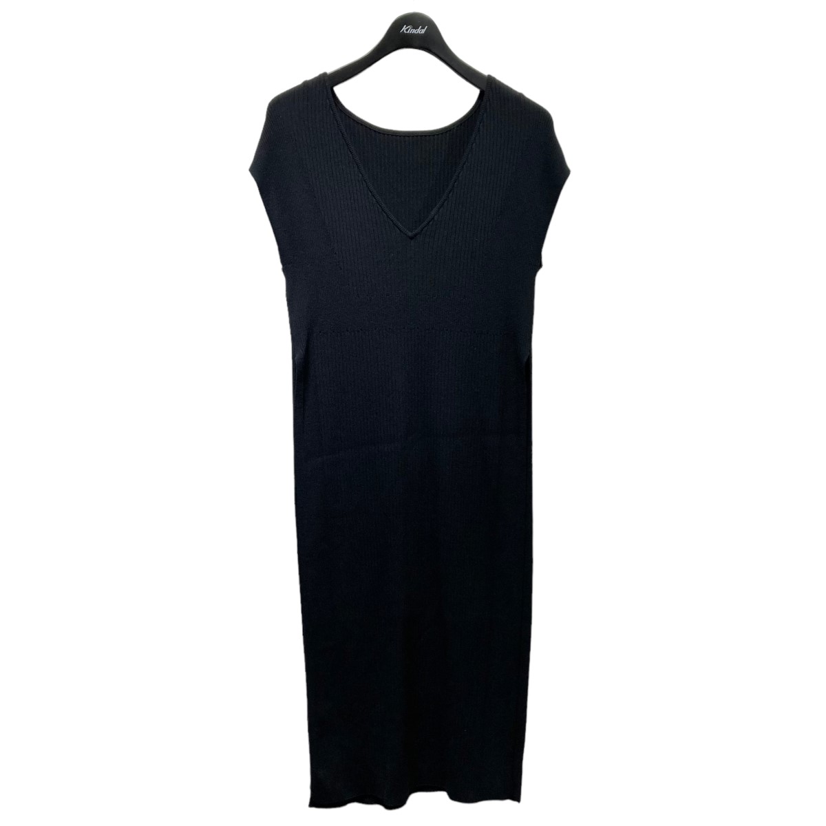 【中古】eimy istoireロングスリットニットセットアップ　1121231163-0 ブラック サイズ：F【価格見直し】