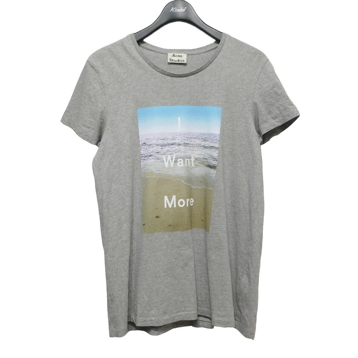 【中古】ACNE STUDIOS　STANDARD PHOTO Tシャツ グレー サイズ：XS 【110523】（アクネストゥディオズ）