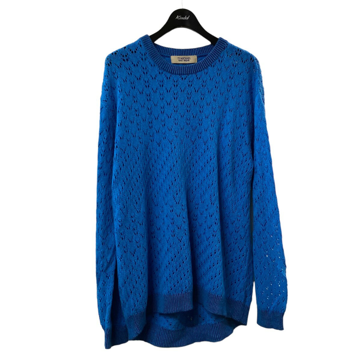   71 MICHAELuOPENWORK KNIT PULLOVERvI[v[Njbg u[ TCYFL i 