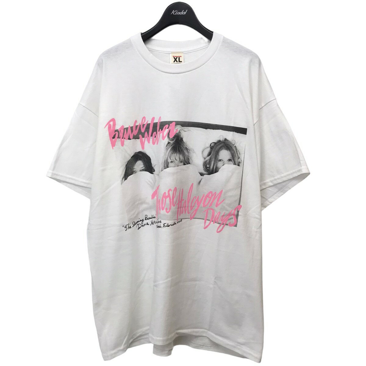 【中古】Bruce Weber×伊勢丹　｢THOSE HALCYON DAYS T-SHIRT｣フォトプリントTシャツ ホワイト サイズ：XL 【020623】（ブルースウェーバー×伊勢丹）