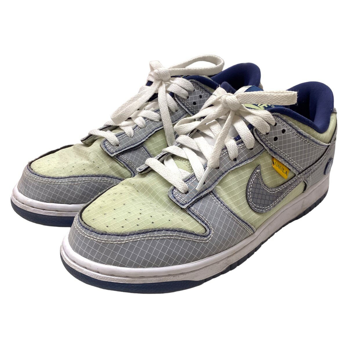 【中古】NIKE×UNION「DUNK LOW Passport Pack Pistachio」スニーカー グレー サイズ：26．5cm【価格見直し】