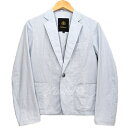 【中古】DRAWER　2015S／S　シャトル　ジャケット ライトブルー サイズ：36 【100623】（ドゥロワー）