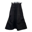 【中古】BALENCIAGA　22AW カーゴロングスカート ブラック サイズ：34 【140623】（バレンシアガ）