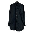 【中古】BLACK　COMME　des　GARCONSデザインシャツ ブラック サイズ：XS【価格見直し】
