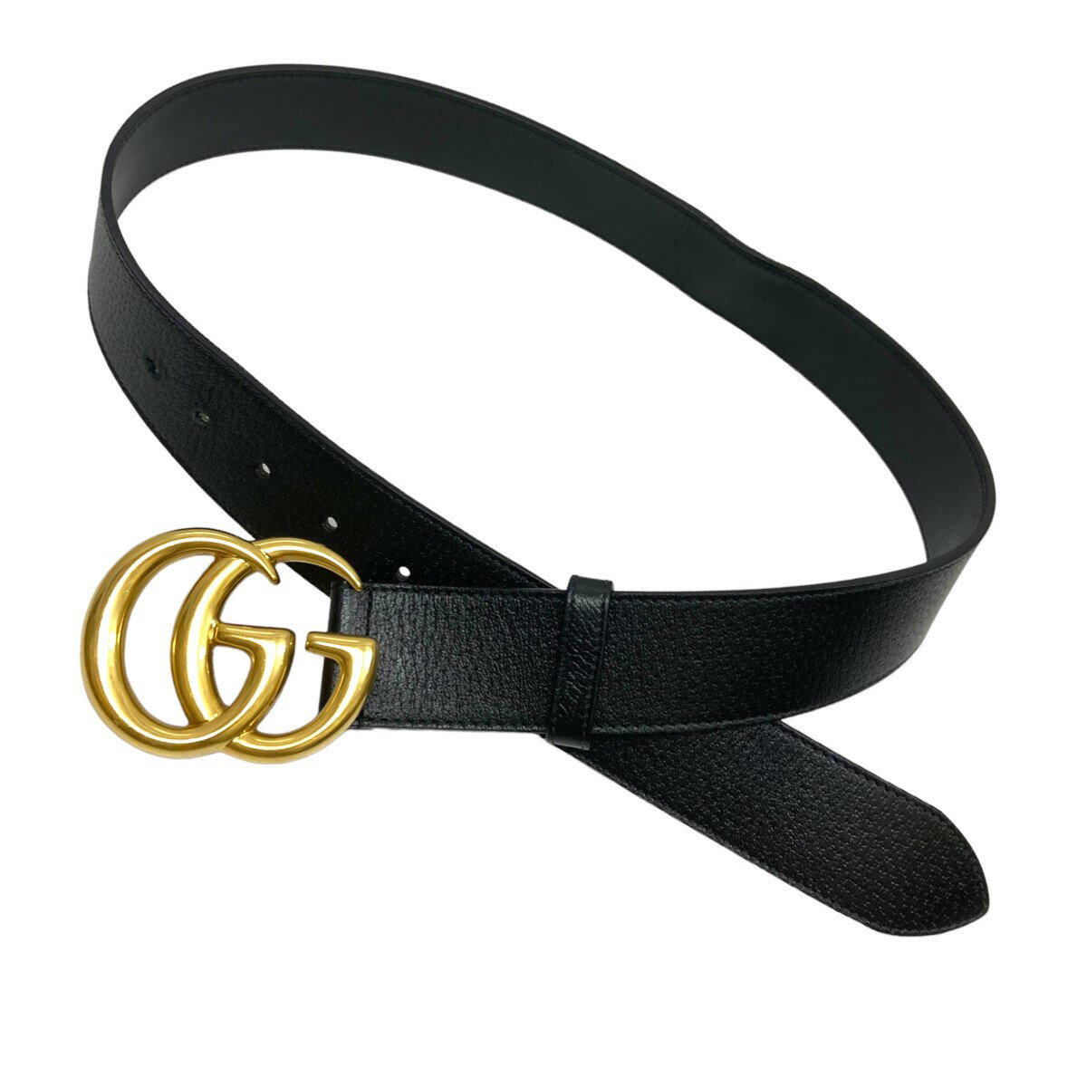 【中古】GUCCI　GGバックベルト 406831 ブラック サイズ：85 【220623】（グッチ）