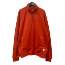 Carhartt189208 ハーフジップスウェット レッド サイズ：L