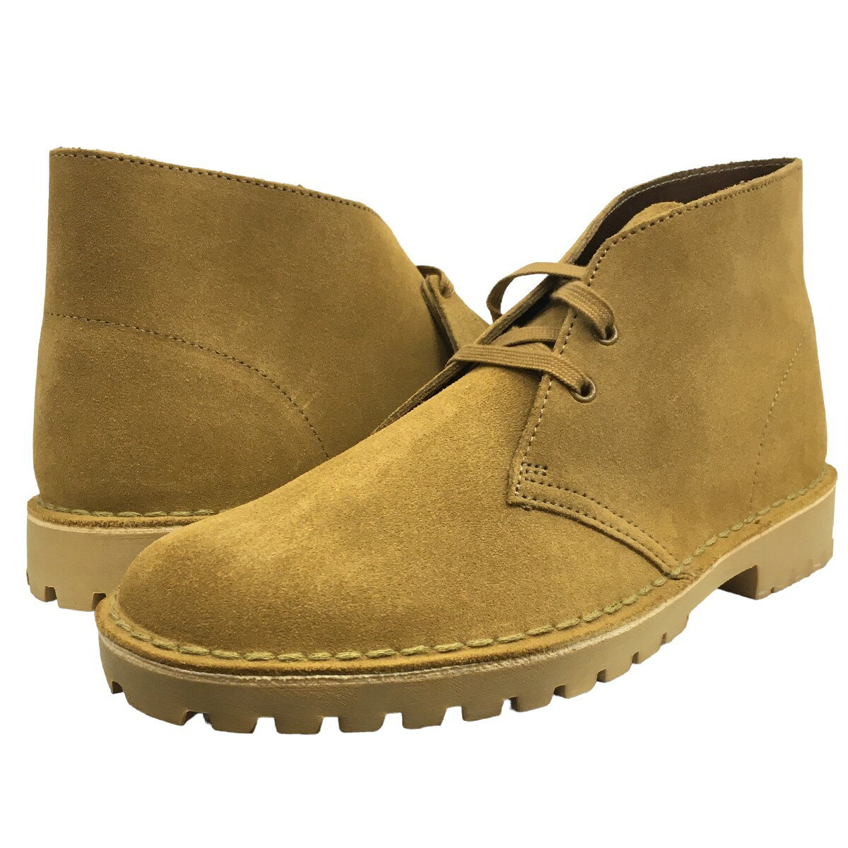 【中古】ClarksDesert Rock Oakmoss Suede スウェード デザート ロック ブーツ ブラウン サイズ：UK8 1／2 (26．5cm)【価格見直し】