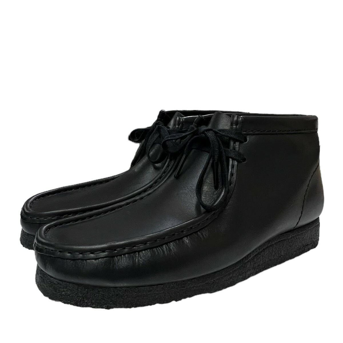 yÁzCLARKS ORIGINAL@Wallabee Boot Black Leather r[u[cubNU[ ubN TCYFUK9 y250623ziN[NXIWij