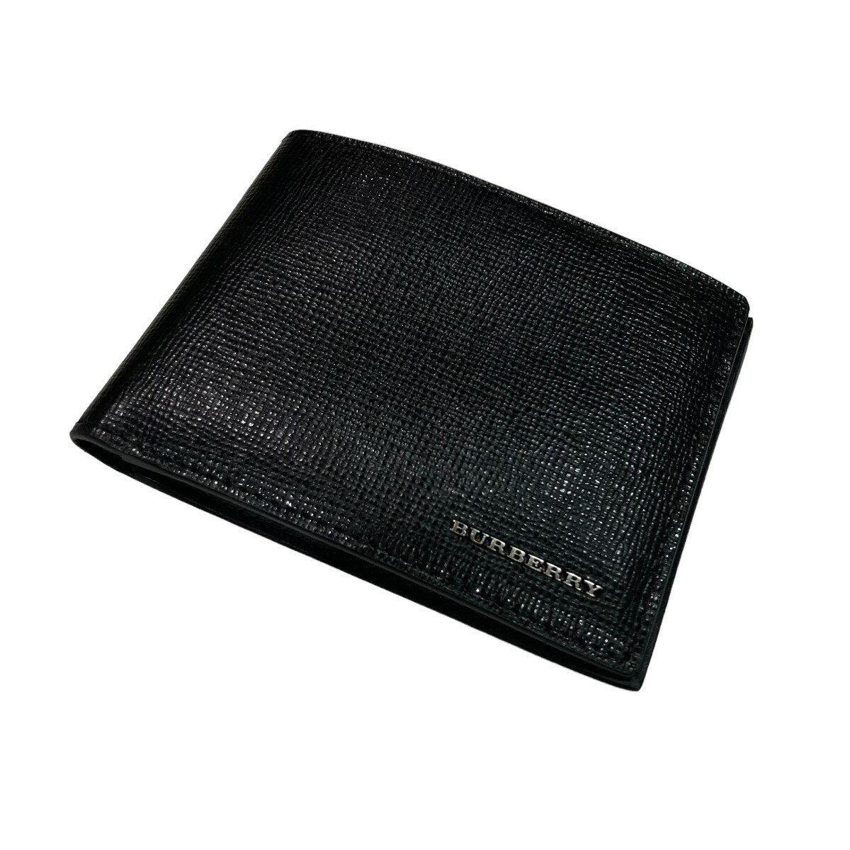 【中古】BURBERRY二つ折り財布 ミニウォレット ブラック サイズ：-【価格見直し】