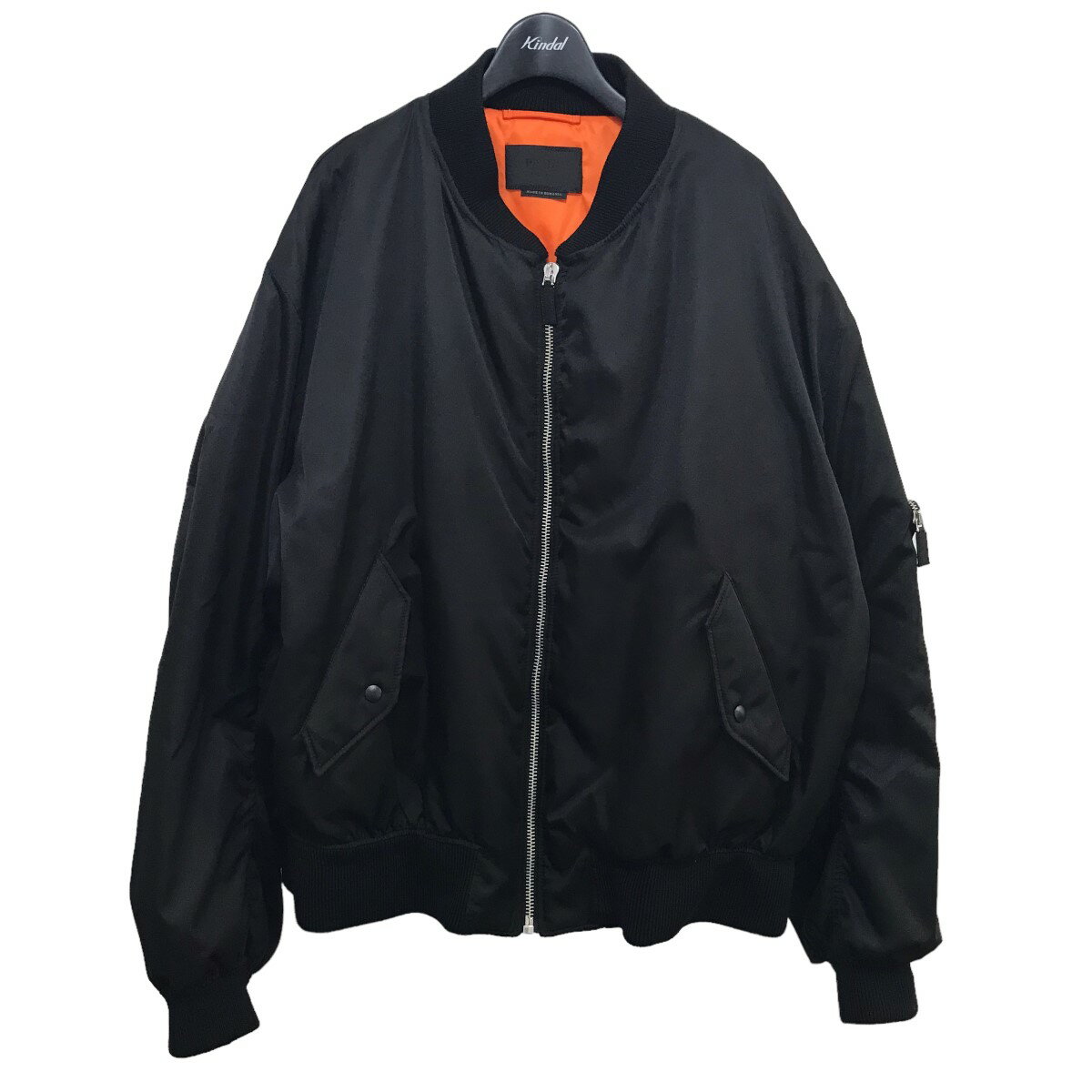 【中古】PRADA　Re-nylon Bomber Jacket ボンバージャケット ブラック サイズ：XXL 【110723】（プラダ）