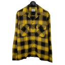 【中古】TMT 23SS HEAVY RAYON OMBRE PLAID SHIRTS マスタード サイズ：M 【150723】（ティーエムティー）