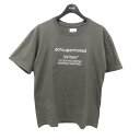 WTAPS　19SS 40PCT UPARMORED S／S プリントTシャツ グレー サイズ：02 （ダブルタップス）