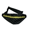 【中古】GUESS ロゴボディバッグ ブラック×イエロー 【220723】(ゲス)(4)