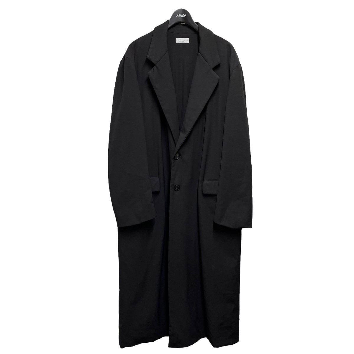 【中古】DRIES VAN NOTEN　22AW ROBERTS TRIS 5122 M．W．COAT チェスターコート ブラック サイズ：M 【020823】（ドリスヴァンノッテン）