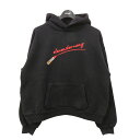   ALEXANDER WANG@logo lettering hoodie vgt[fB[ ubN TCYFXS  040823  ALT [ 