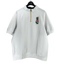 【中古】RUSSELUNOHALF ZIP MOCKNECK TEE ハーフジップスウェット ホワイト サイズ：7【価格見直し】