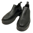 【中古】THE ROW「Robin leather Chelsea boots」 サイドゴアシューズ ブラック サイズ：37（23．5cm）【価格見直し】